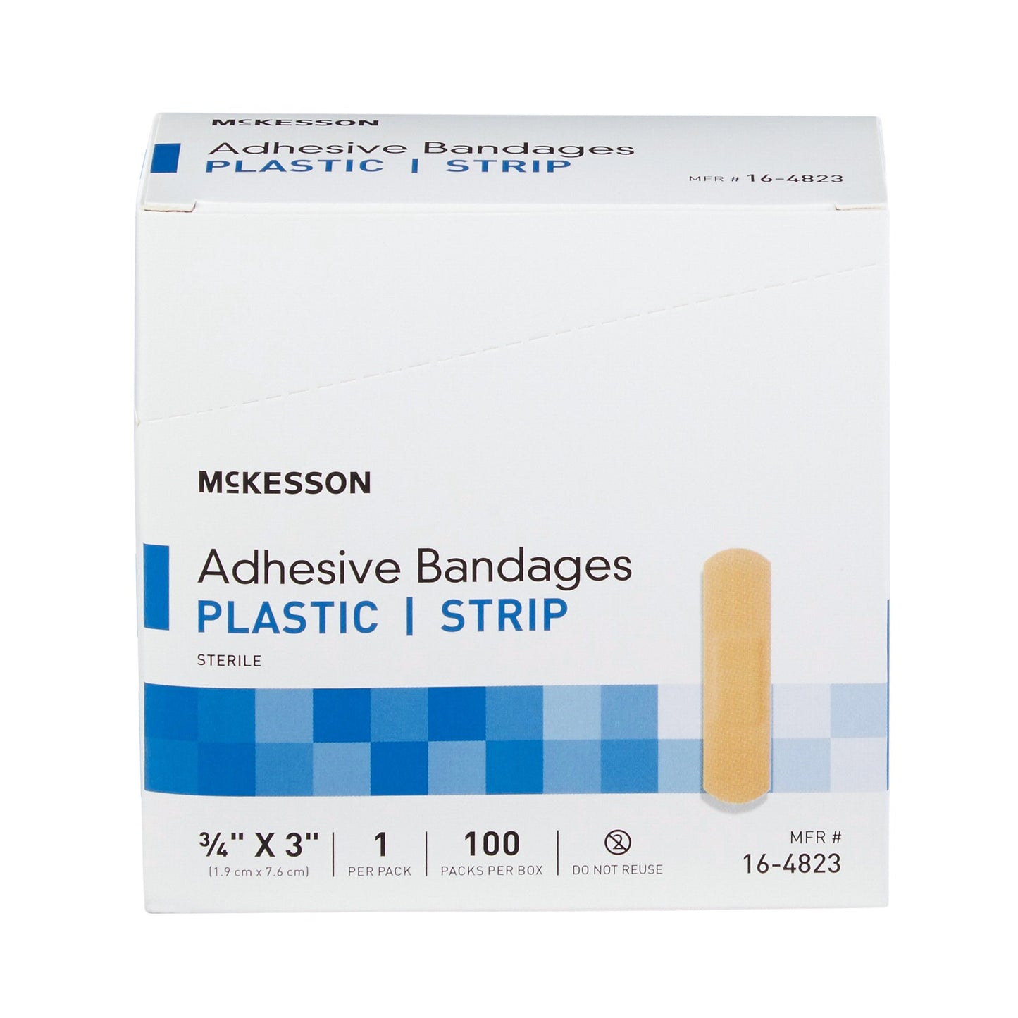 McKesson Adhesive Strip, 3/4 x 3 Inch, 100 ct