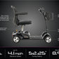 4 Wheel Electric Scooter Go-Go® Ultra X 300 lbs. Weight Capacity Black