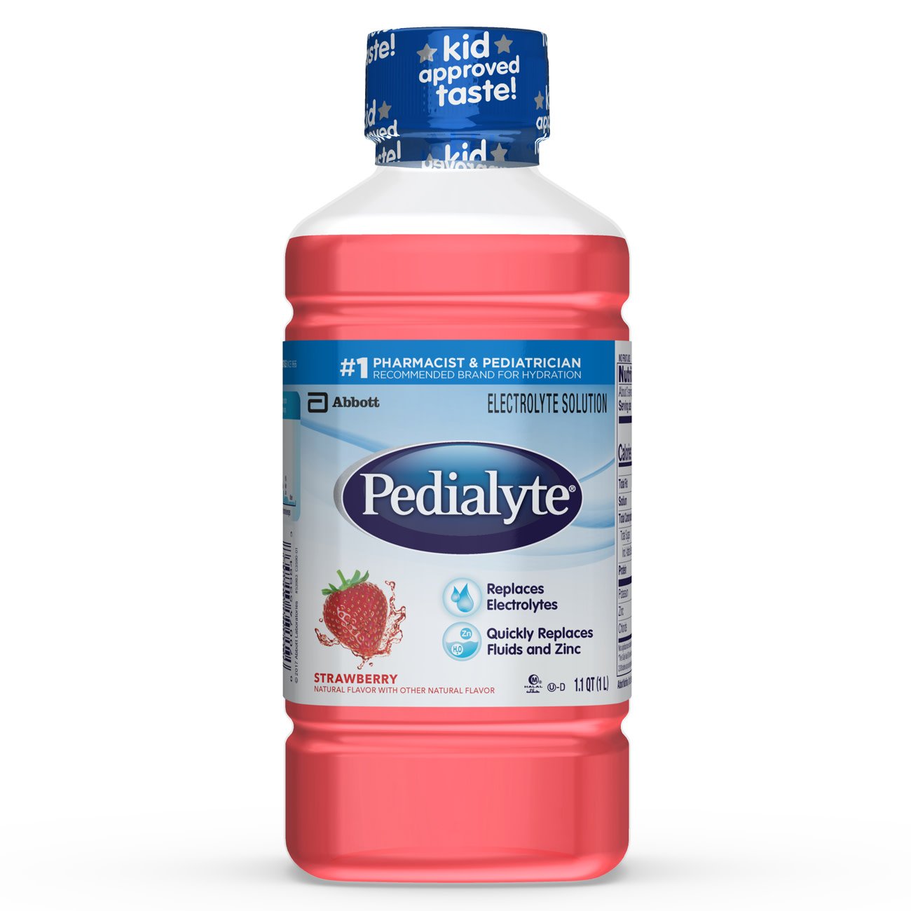 Pedialyte® Strawberry Pediatric Oral Electrolyte Solution, 1 Liter