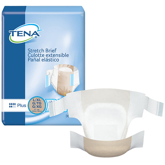 Tena® Stretch™ Plus Incontinence Brief, Large / XL, 36 ct