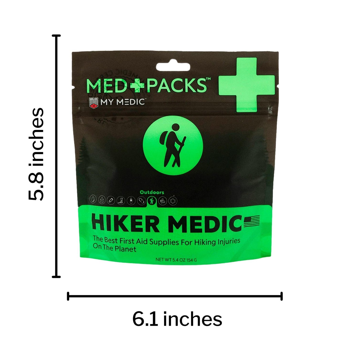 My Medic Med Packs First Aid Kit for Hikers, Portable Pouch