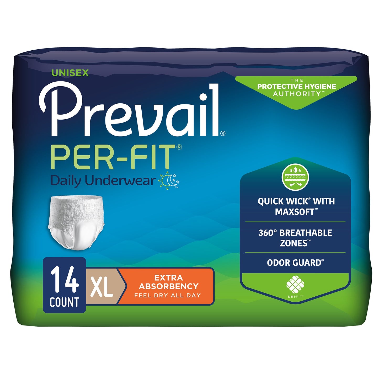 Prevail® Per-Fit® Extra Absorbent Underwear, Extra Large, 14 ct