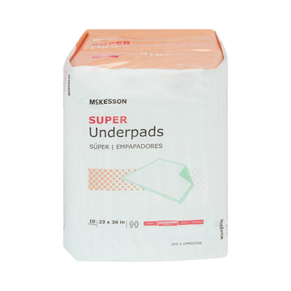 McKesson Super Moderate Absorbency Underpad, 23 x 36 Inch, 150 ct
