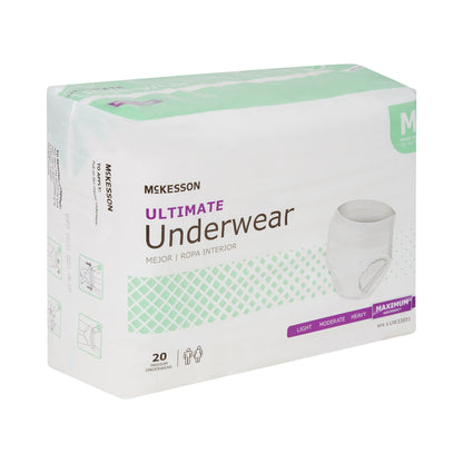 McKesson Ultimate Maximum Absorbent Underwear, Medium, 20 ct