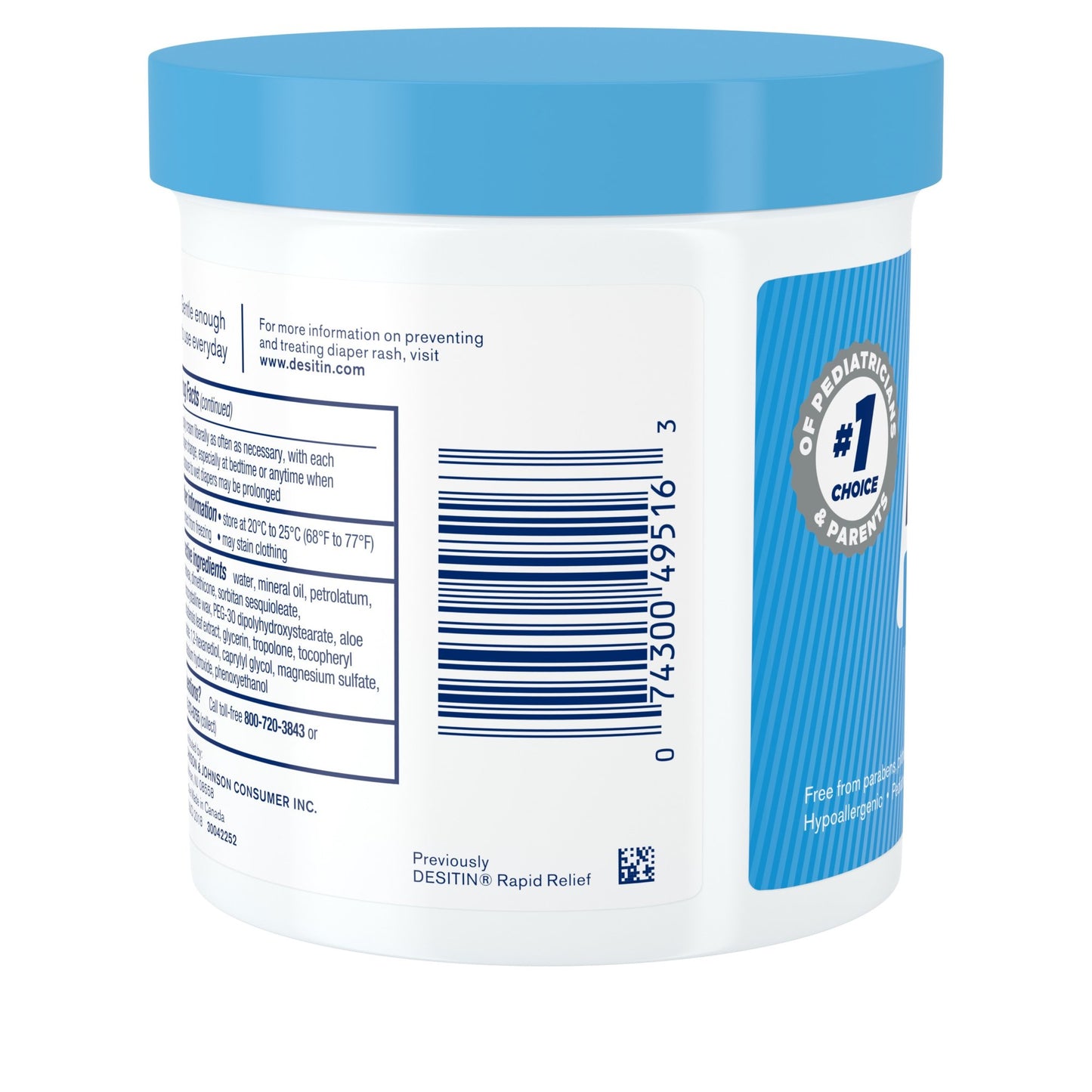 Desitin® Rapid Relief Scented Diaper Rash Treatment Cream, 16 oz. Jar