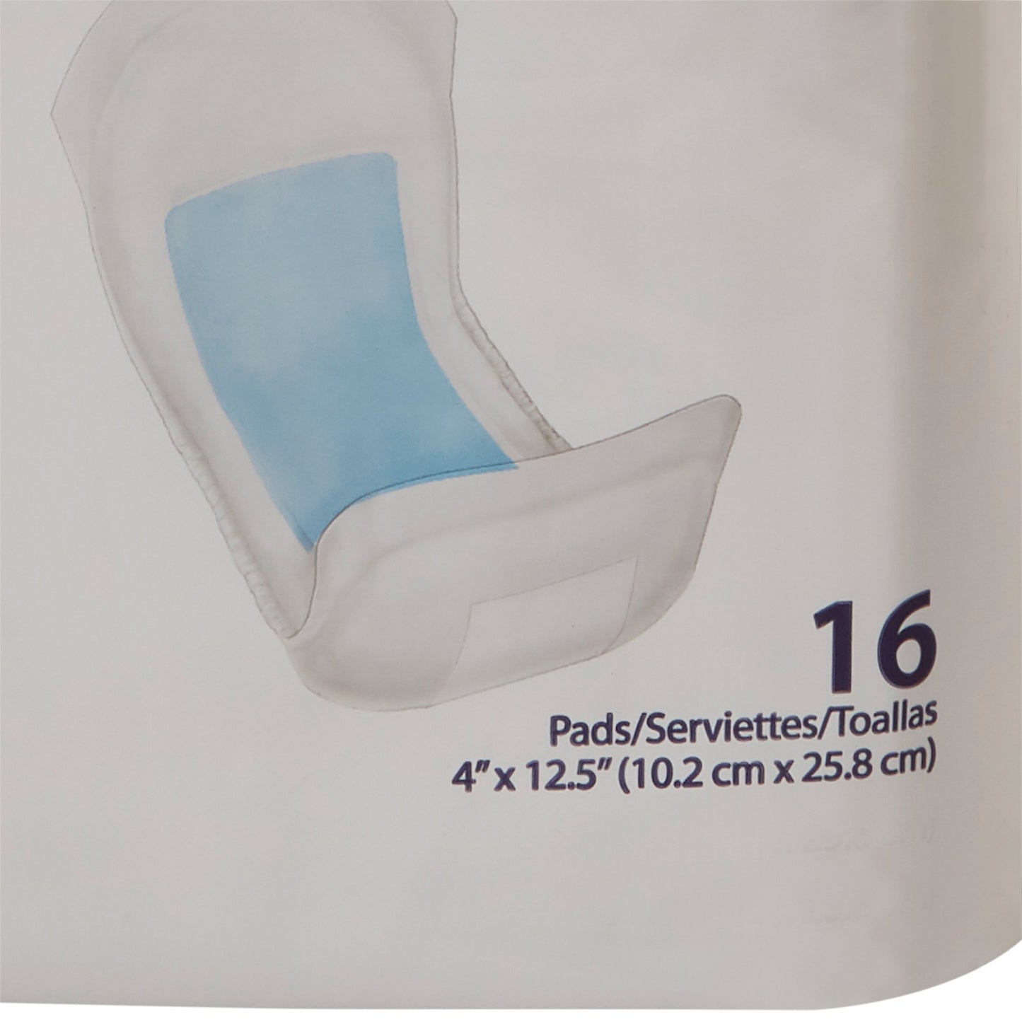 Sure Care Bladder Control Pads, Heavy Absorbency, Adult, Unisex, Disposable, 4 X 12-1/2 Inch, 16 ct