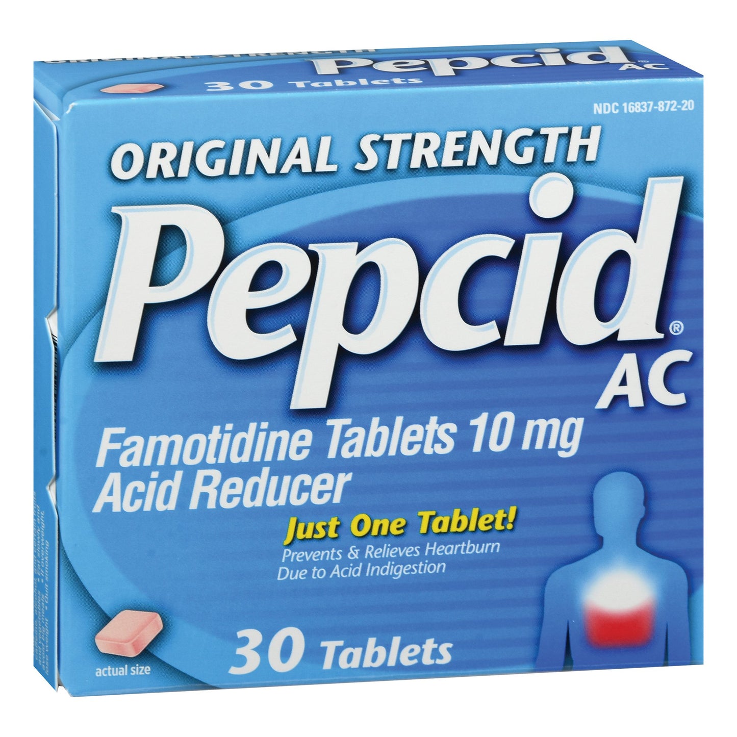 Pepcid® AC Famotidine Antacid, 30 ct