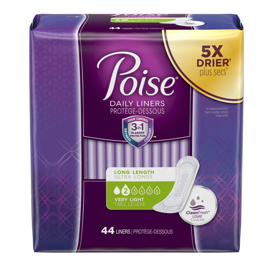 Poise Bladder Control Pads, Light Absorbency, One Size Fits Most, Adult, Female, Disposable, 264 ct