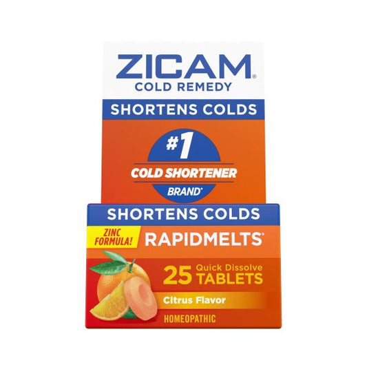 Zicam Cold Remedy RapidMelts Tablets Citrus, 25 ct.