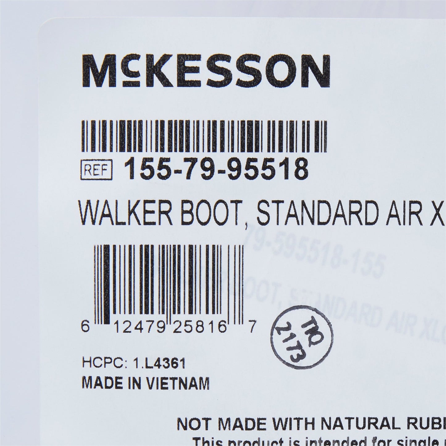 McKesson Pneumatic / Adjustable Air Support Walker Boot, XL
