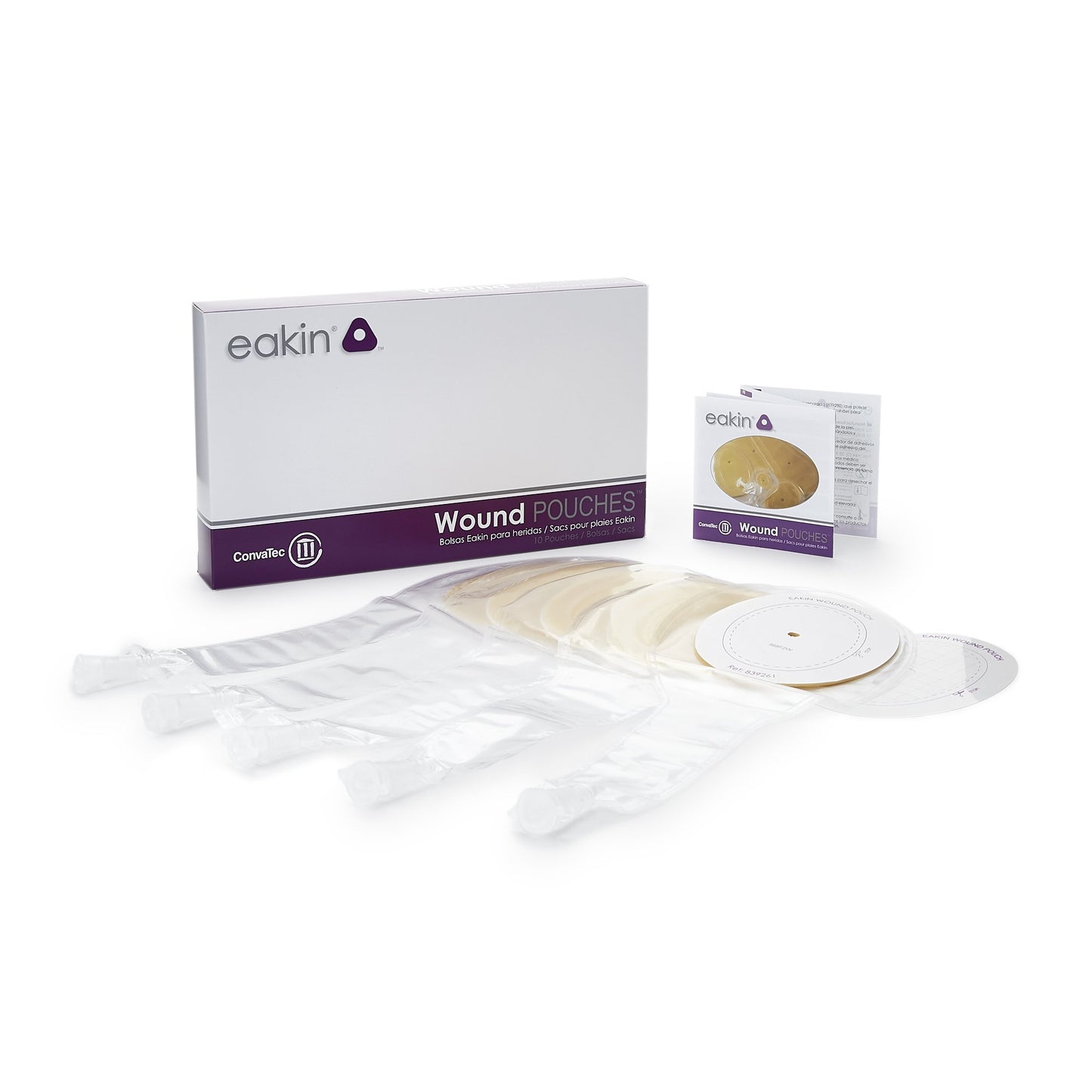 Eakin® Fistula and Wound Drainage Pouch, 3 x 4-3/10 Inch, 10 ct