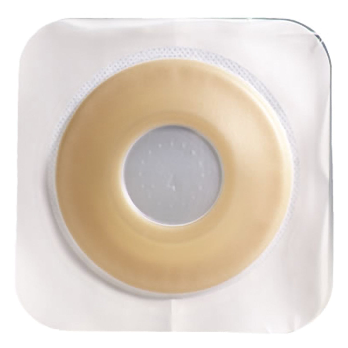 Ostomy Barrier Sur-Fit Natura® Precut, Extended Wear Durahesive® White Tape 45 mm Flange Sur-Fit Natura® System Hydrocolloid 1/2 Inch Opening 4-1/2 X 4-1/2 Inch
