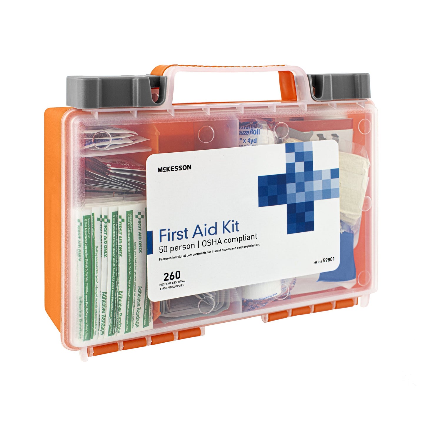 McKesson 50-Person First Aid Kit, 260 pcs.