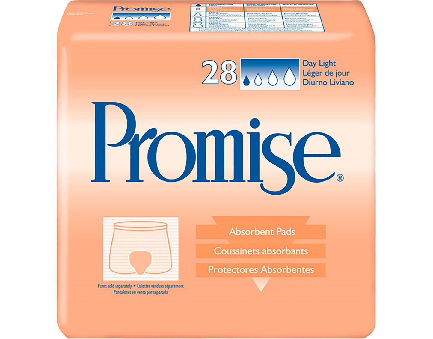 Tena® Promise® Day Light Incontinence Liner, 15-Inch Length, 28 ct