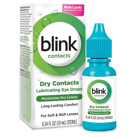 Blink Contacts Purified Water / Sodium Chloride Contact Lens Solution, 0.34 oz.