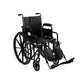 McKesson Wheelchair, 16 Inch Seat Width, Legrest