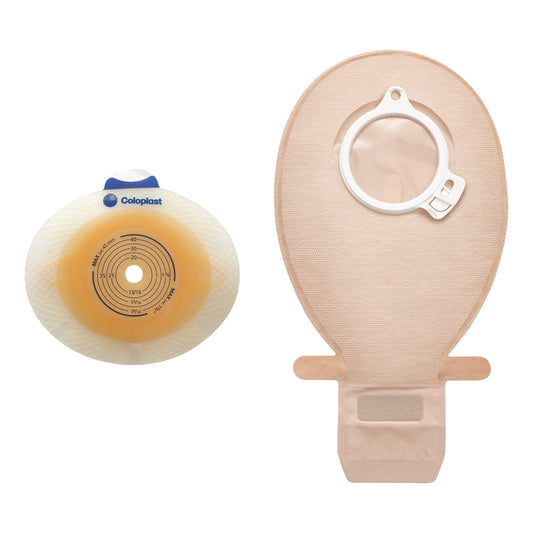 SenSura® Click Two-Piece Closed End Opaque Filtered Ostomy Pouch, 8.5 Inch Length, 40 mm Flange, 30 ct