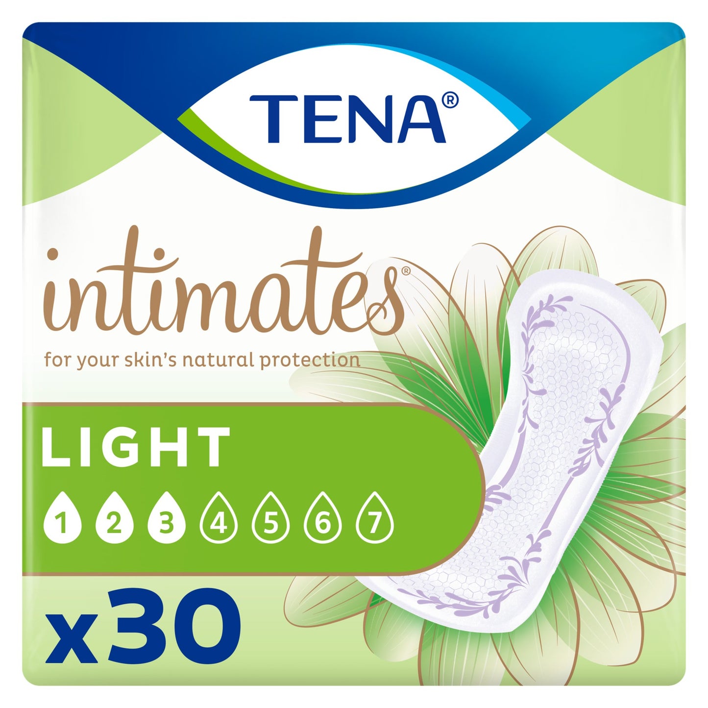 Tena® Intimates™ Ultra Thin Light Pads Regular Bladder Control Pad, 9" Length