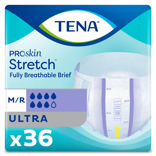 Tena® Stretch™ Ultra Incontinence Brief, Medium, 36 ct