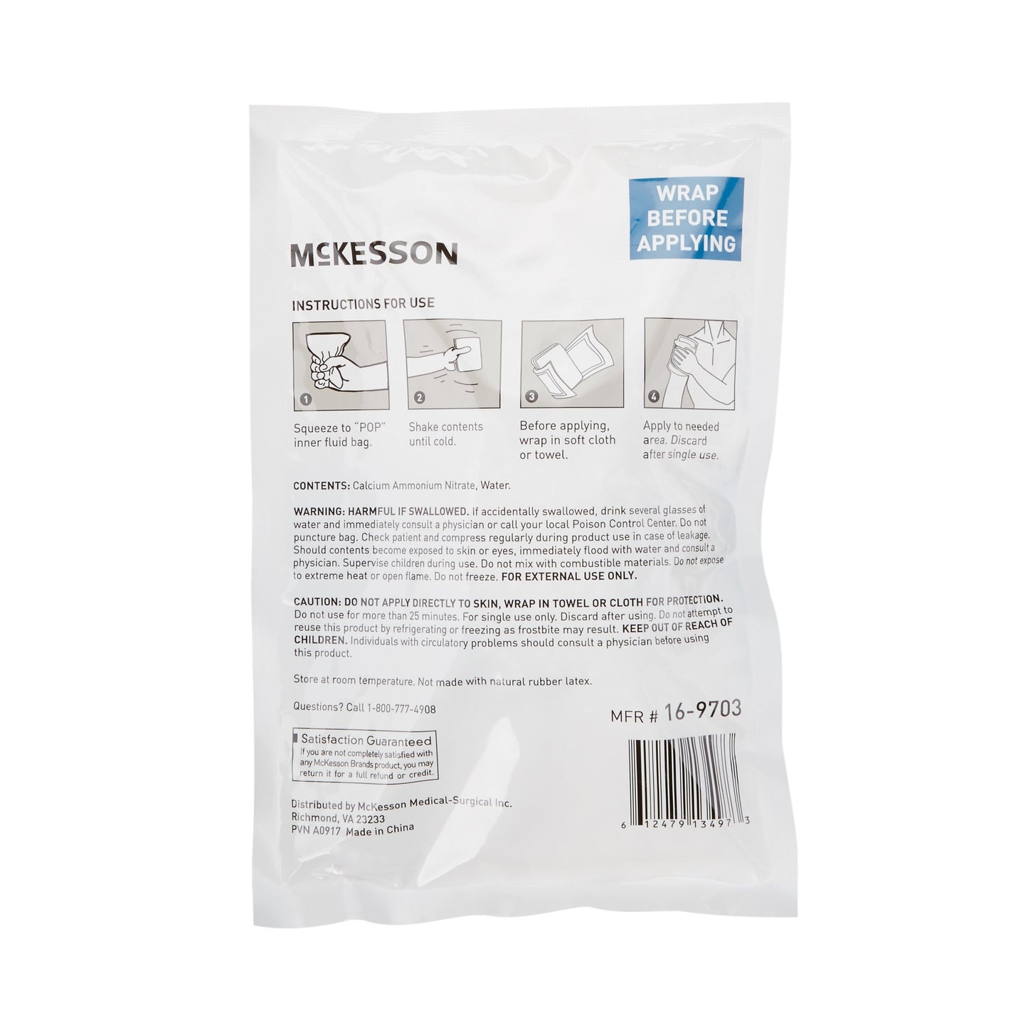 McKesson Instant Cold Pack, 6 x 9 Inch