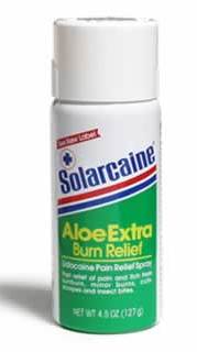 Solarcaine® Aloe Vera / Lidocaine Burn Relief, 4.5 oz. Spray Can