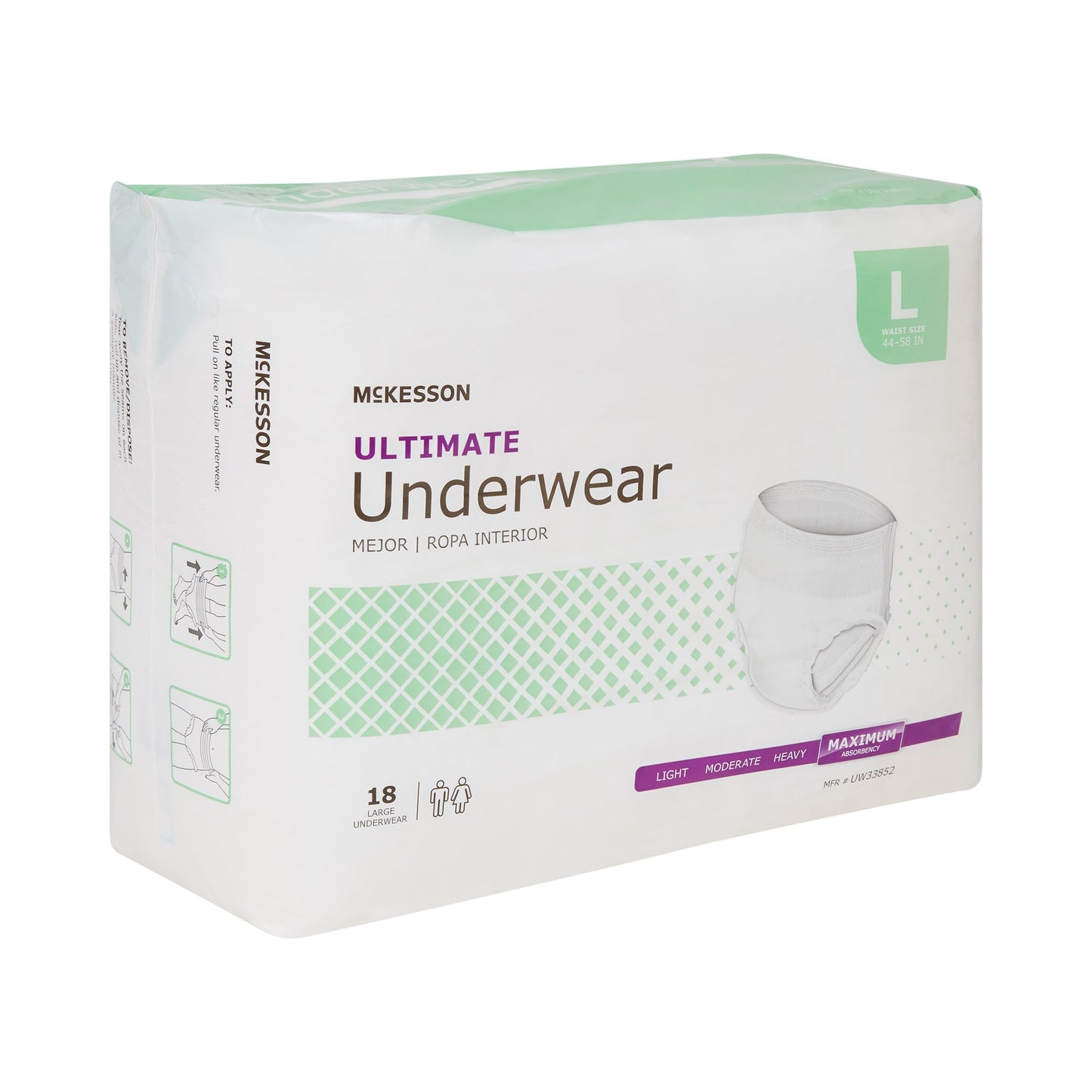 McKesson Ultimate Maximum Absorbent Underwear, Large, 72 ct