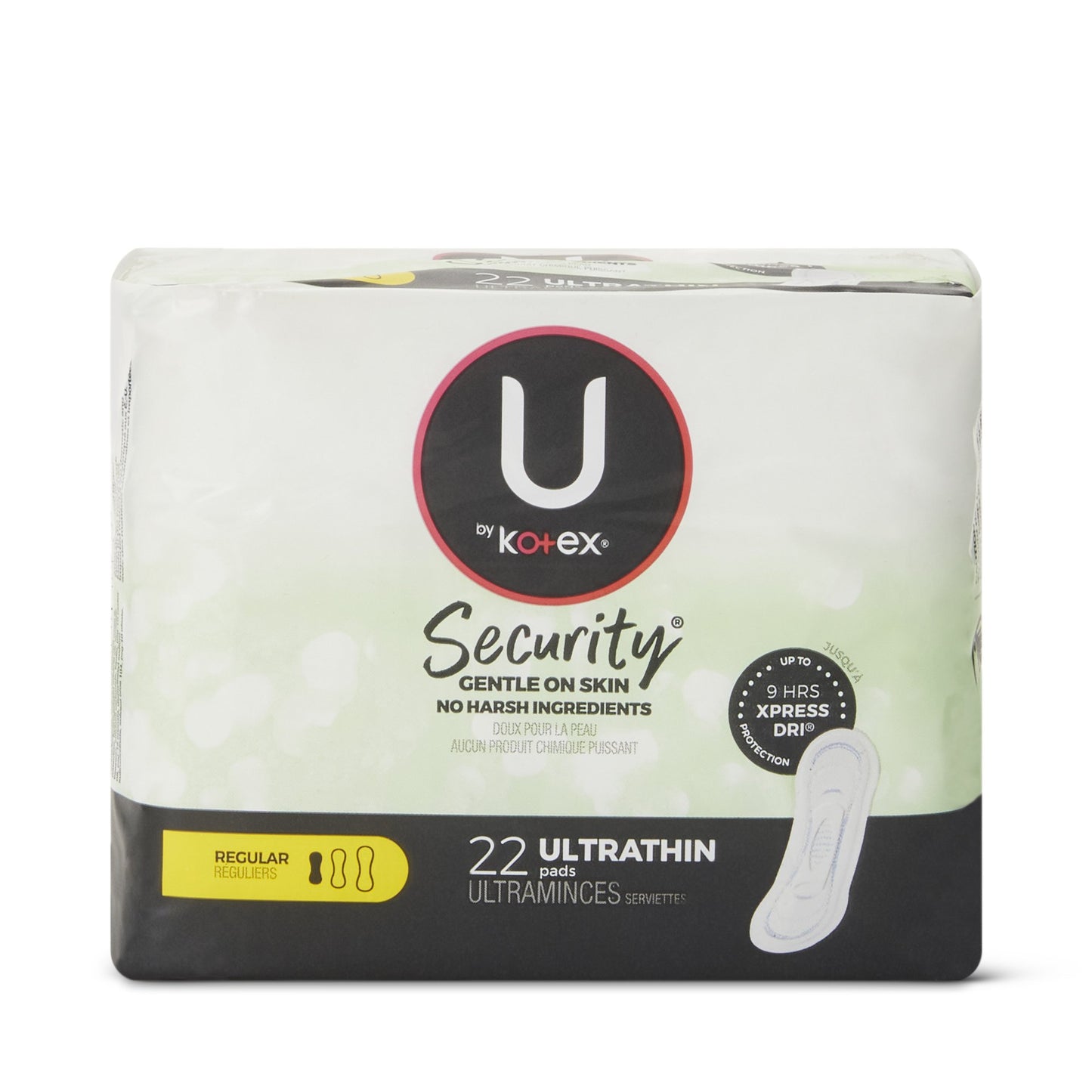 U by Kotex® Security® Ultra Thin Pad, Regular Absorbency, 22 count