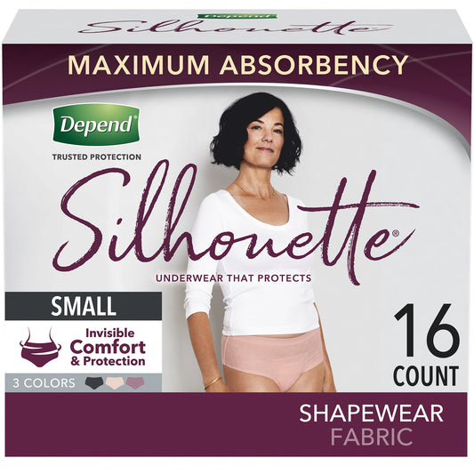 Depend® Silhouette® Maximum Absorbent Underwear, Small, 16 ct