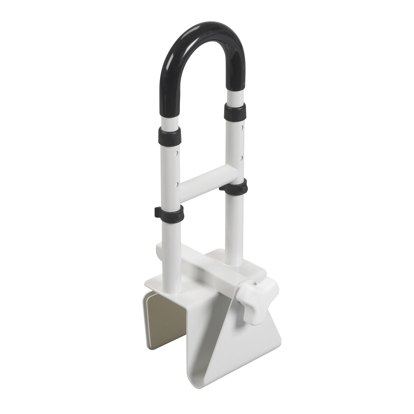 Drive™ Clamp-On Tub Rail, White Steel, 14.5 - 17 Inch Height