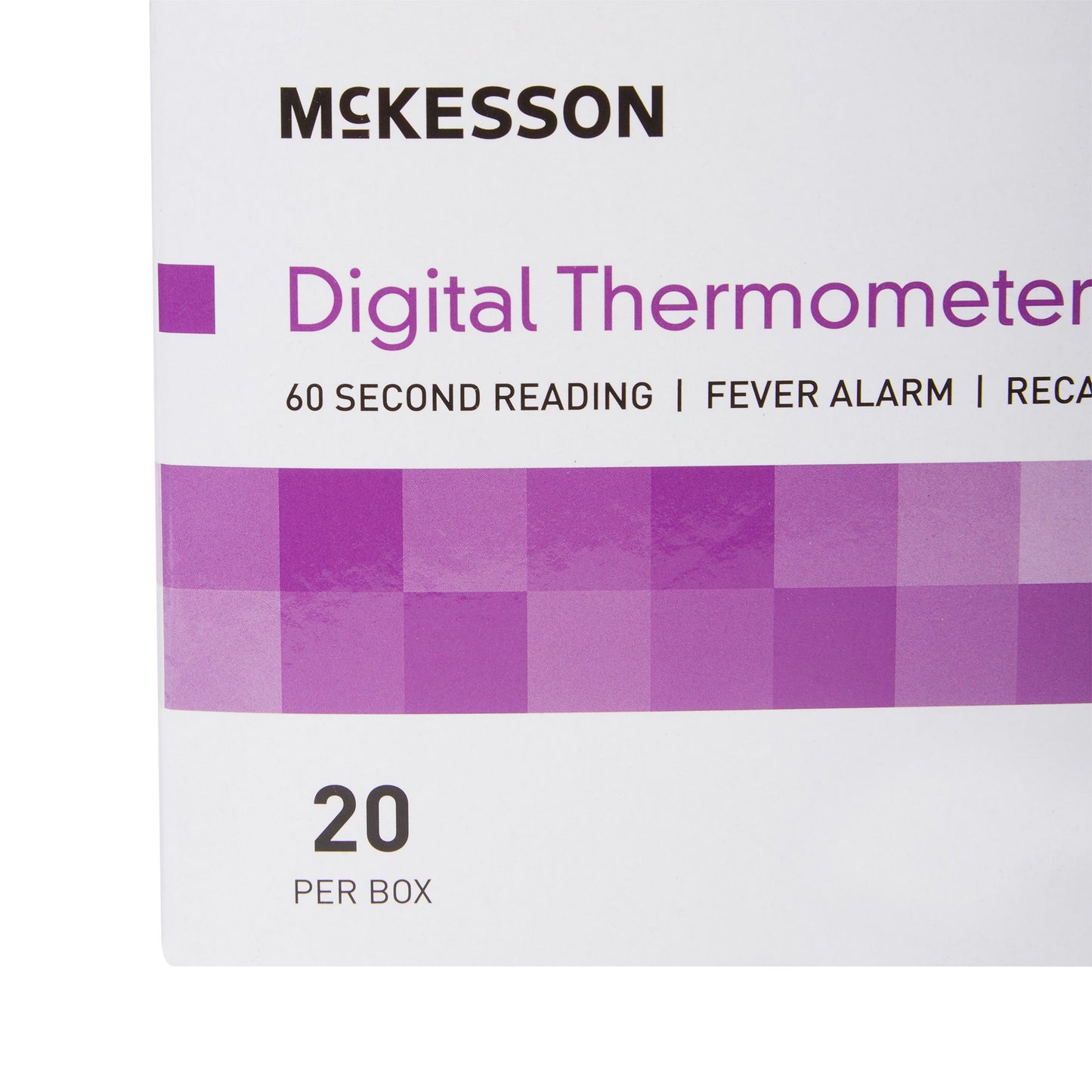 McKesson Digital Thermometer, 20 ct