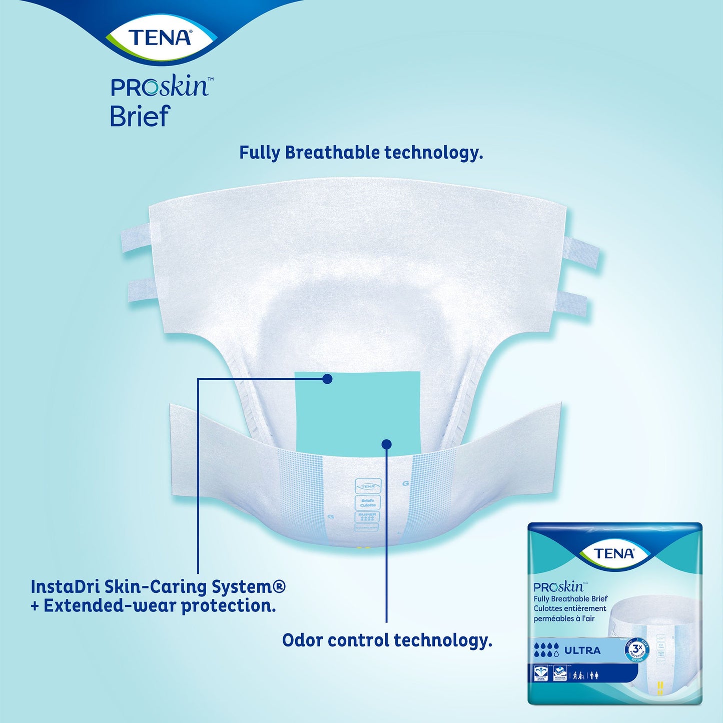 Tena® Ultra Incontinence Brief, Medium, 80 ct