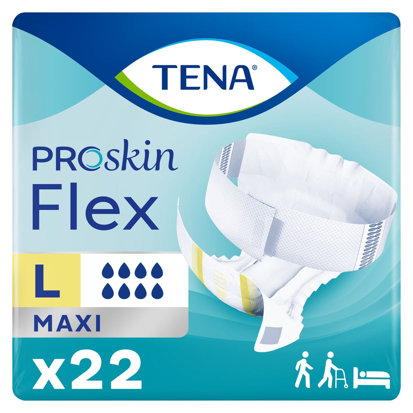 Tena® Flex™ Maxi Incontinence Belted Undergarment, Size 16, 22 ct