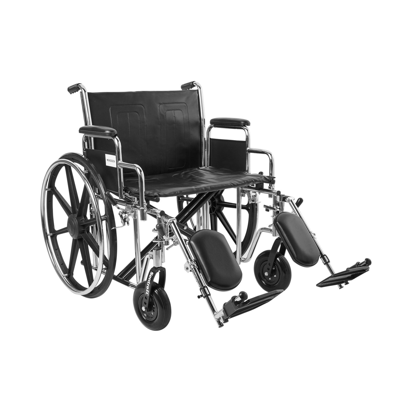 McKesson Bariatric Wheelchair, 24-Inch Seat Width, Elevating Legrest