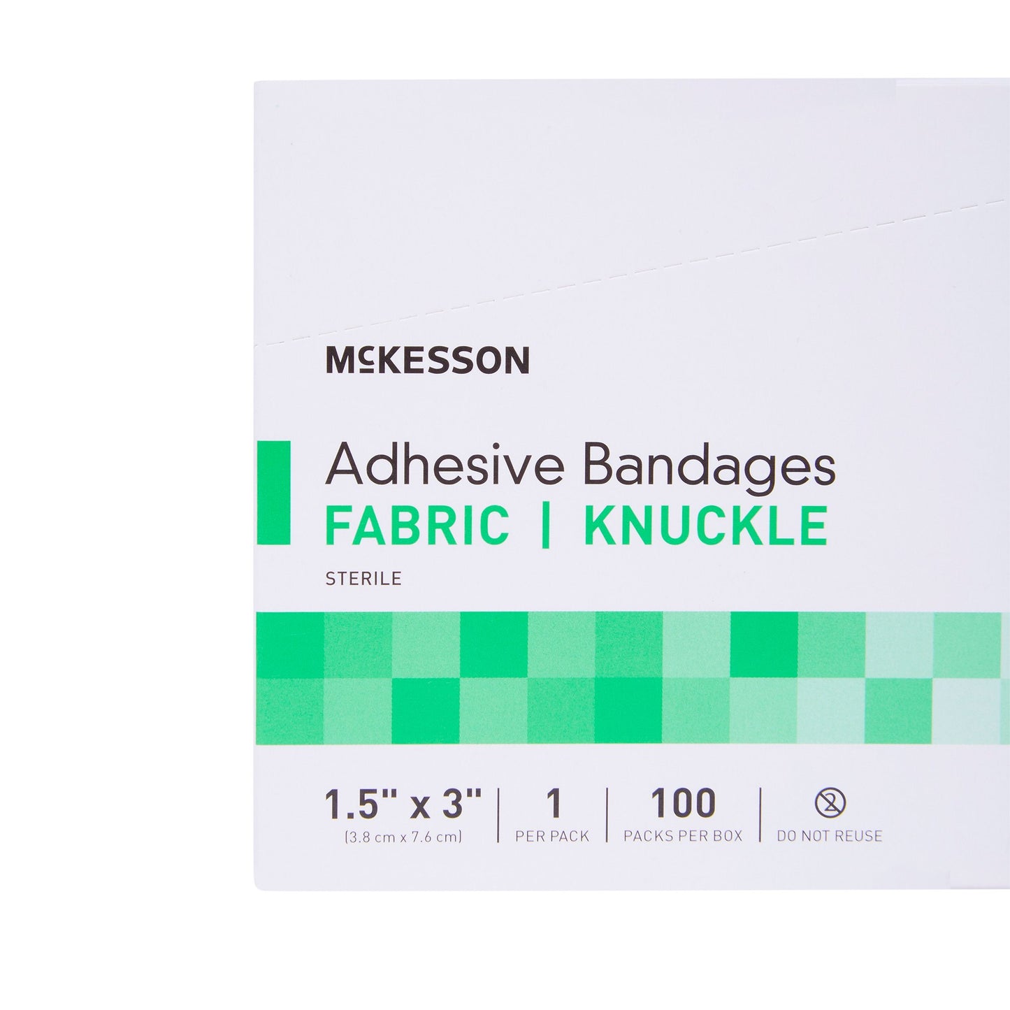 McKesson Knuckle Tan Adhesive Strip, 1-1/2 x 3 Inch, 100 ct