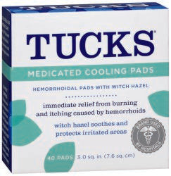 Tucks® Witch Hazel Hemorrhoid Relief, 40 ct
