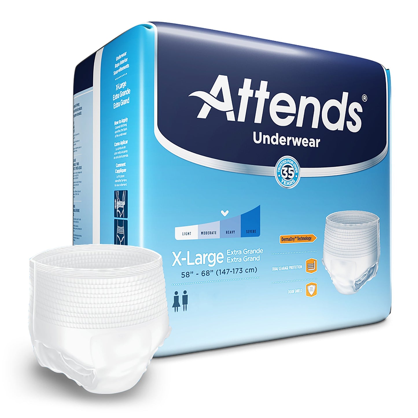 Attends® Adult Moderate Absorbent Underwear, X-Large, 25 ct.