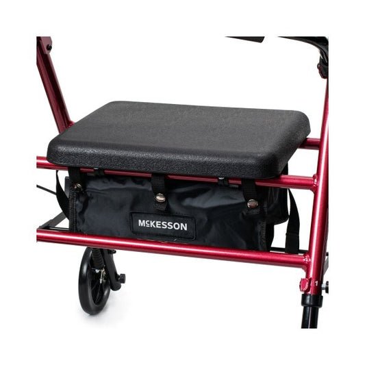 McKesson Four-Wheel Adjustable Height Foldable Rollator