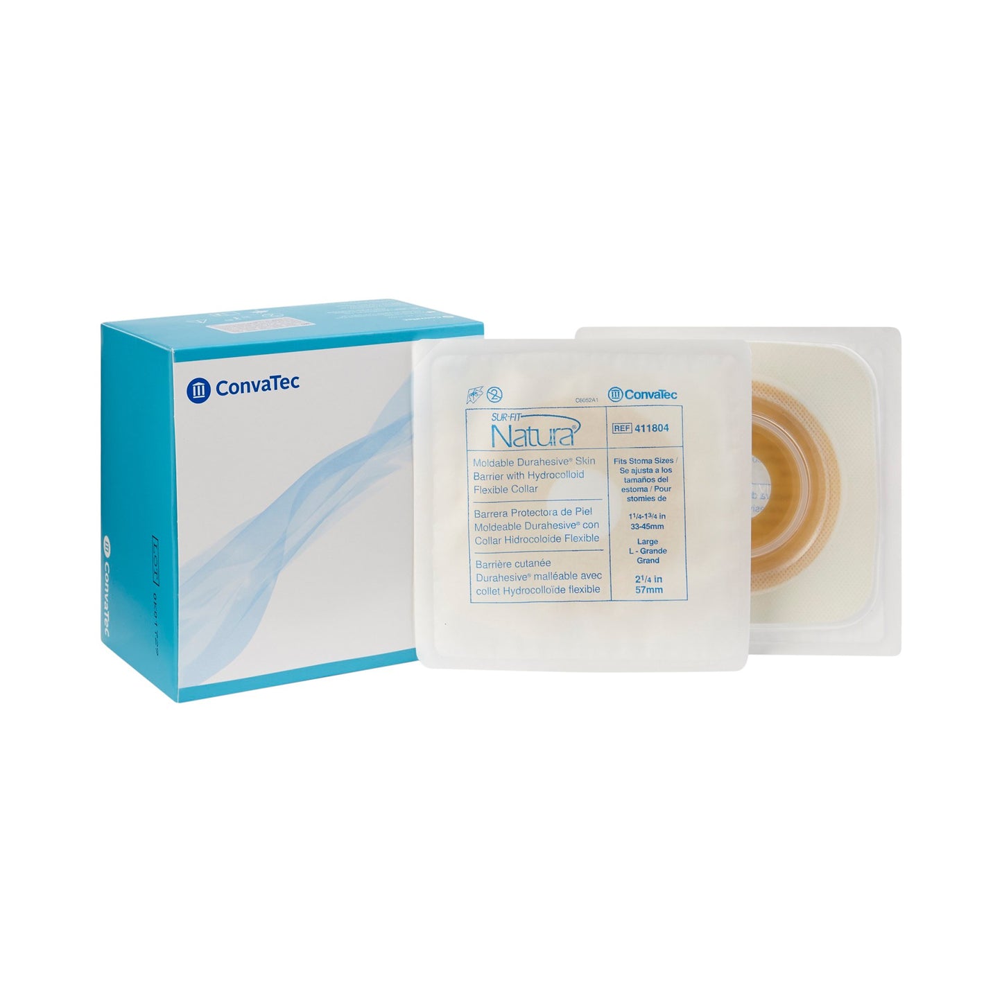 Sur-Fit Natura® Durahesive® Ostomy Barrier With 1.25-1.75 " Stoma Opening