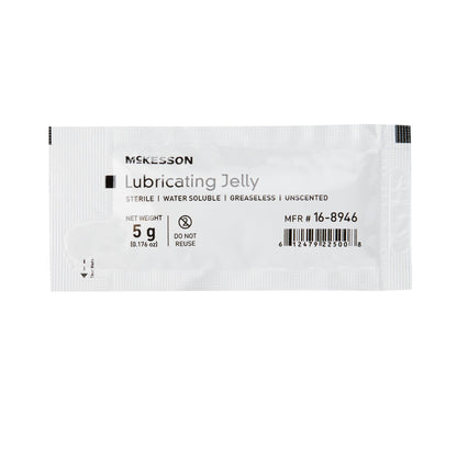 McKesson Lubricating Jelly, 5-gram Packet, 144 ct