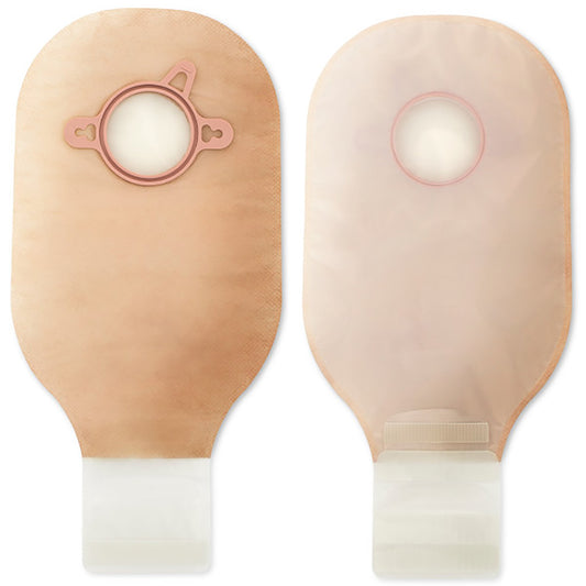 New Image™ Drainable Ultra Clear Ostomy Pouch, 12 Inch Length, 4 Inch Flange, 10 ct