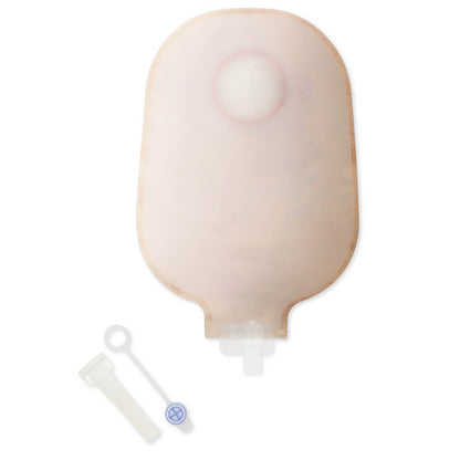 New Image™ Two-Piece Drainable Transparent Urostomy Pouch, 9 Inch Length, 2.25 Inch Flange, 10 ct