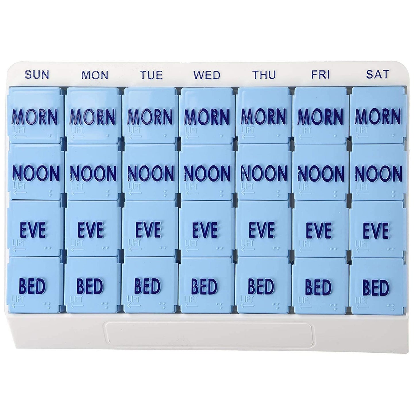 Apex Medi Tray Pill Organizer, Days of the Week / Morn, Noon, Eve, Bed