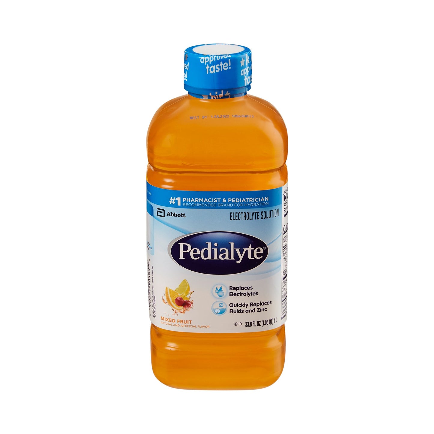 Pedialyte® Fruit Pediatric Oral Electrolyte Solution, 1 Liter Bottle, 8 ct