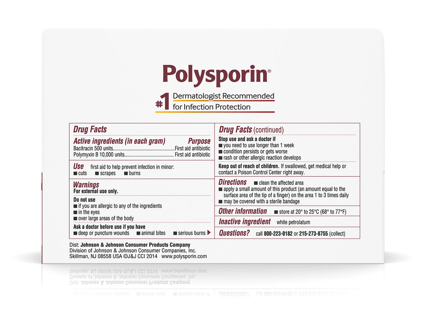 Polysporin® First Aid Antibiotic Ointment, 1 oz. Tube