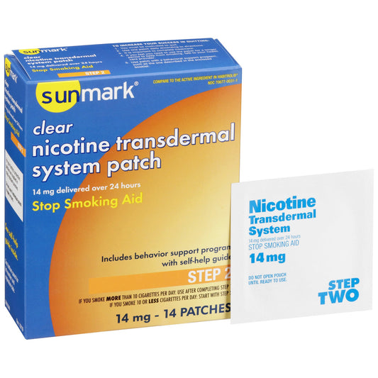 Sunmark® 14 mg Nicotine Polacrilex Stop Smoking Aid, 14 ct