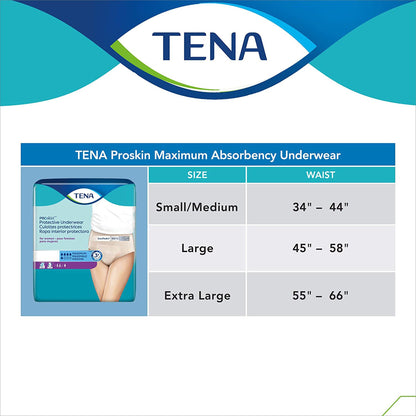 Tena® ProSkin™ Maximum Absorbent Underwear, Small / Medium, 20 ct