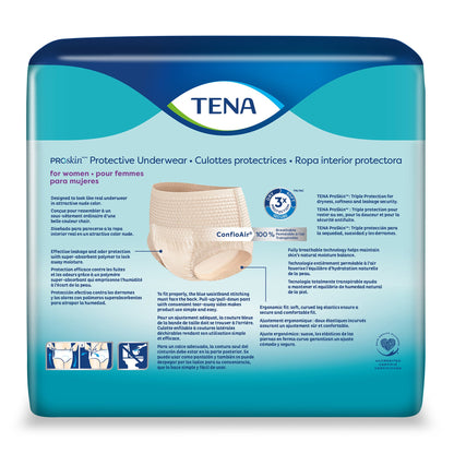 Female Adult Absorbent Underwear TENA® ProSkin™ Protective Pull On with Tear Away Seams X-Large Disposable Moderate Absorbency