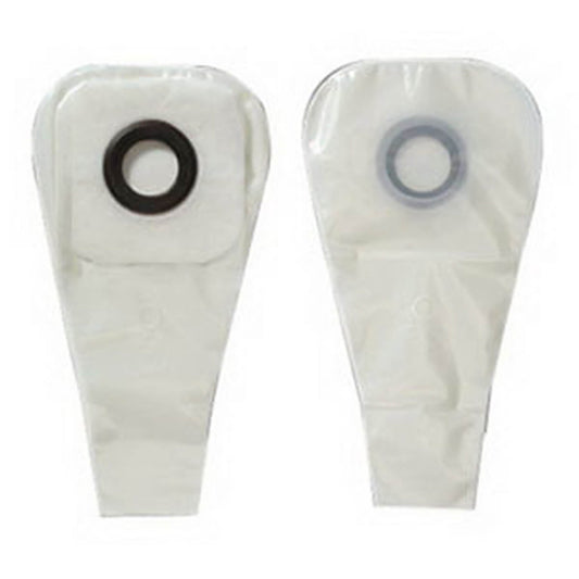 Karaya 5 One-Piece Drainable Transparent Ostomy Pouch, 12 Inch Length, 1-1/8 Inch Stoma, 30 ct