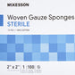 Gauze Sponge McKesson Cotton 12-Ply 2 X 2 Inch Square Sterile, 100 ct