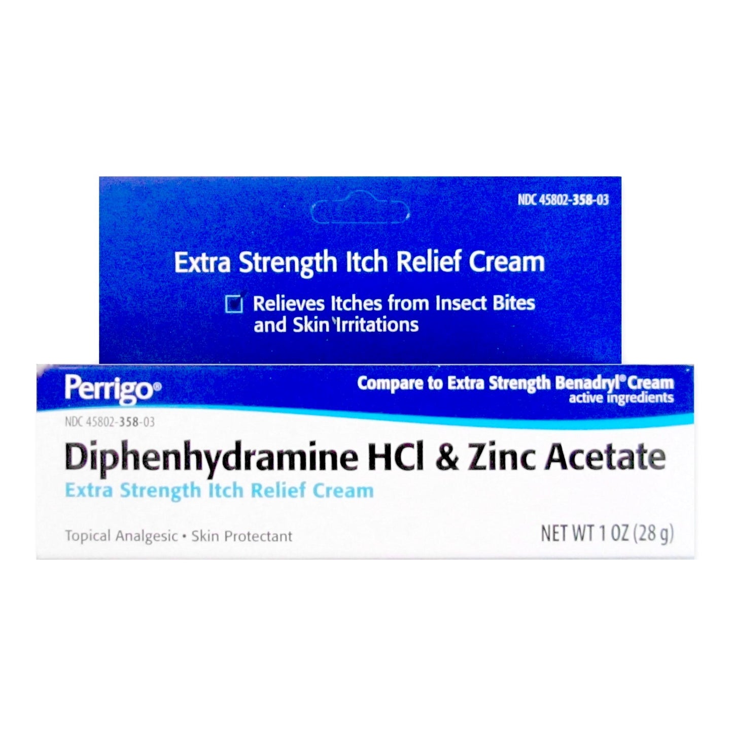 Perrigo Diphenhydramine / Zinc Acetate Itch Relief, 1-ounce Tube